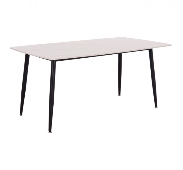 ΤΡΑΠΕΖΙ RAVEN HM18150.01 ΚΕΡΑΜΙΚΟ TOP ΜΕ ΟΨΗ ΛΕΥΚΟ ΜΑΡΜΑΡΟ 160x80x74Υεκ.