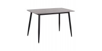ΤΡΑΠΕΖΙ RAVEN HM9854.13 ΚΕΡΑΜΙΚΟ TOP ΓΚΡΙ ΜΑΡΜΑΡΟ-ΜΑΥΡΟ ΜΕΤΑΛΛΟ 120x70x73Υεκ.