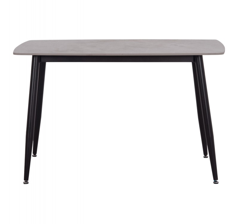 ΤΡΑΠΕΖΙ RAVEN HM9854.13 ΚΕΡΑΜΙΚΟ TOP ΓΚΡΙ ΜΑΡΜΑΡΟ-ΜΑΥΡΟ ΜΕΤΑΛΛΟ 120x70x73Υεκ.