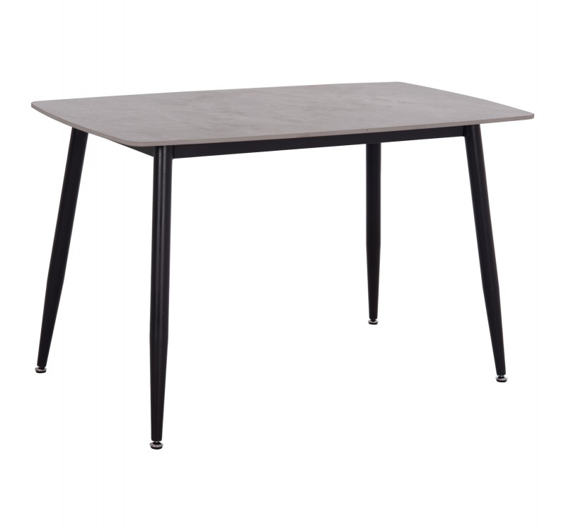 ΤΡΑΠΕΖΙ RAVEN HM9854.13 ΚΕΡΑΜΙΚΟ TOP ΓΚΡΙ ΜΑΡΜΑΡΟ-ΜΑΥΡΟ ΜΕΤΑΛΛΟ 120x70x73Υεκ.