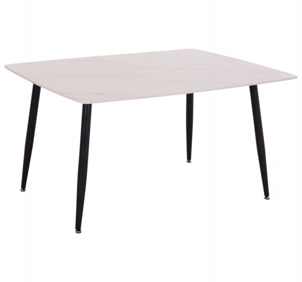 ΤΡΑΠΕΖΙ RAVEN HM18149.01 ΚΕΡΑΜΙΚΟ TOP ΜΕ ΟΨΗ ΛΕΥΚΟ ΜΑΡΜΑΡΟ 140x80x74Υεκ.