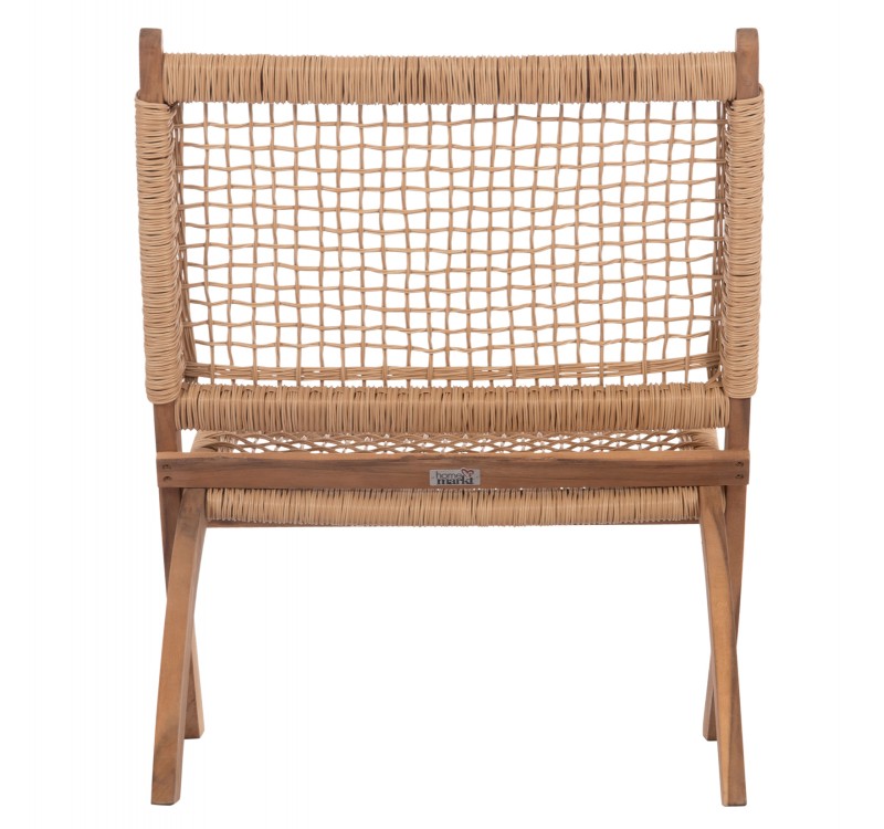 ΚΑΡΕΚΛΑ ΑΝΑΔΙΠΛΟΥΜΕΝΗ FERMO HM6243.01 ΞΥΛΟ ΑΚΑΚΙΑΣ ΦΥΣΙΚΟ-ΣΥΝΘ.WICKER 60x76x72Υεκ.