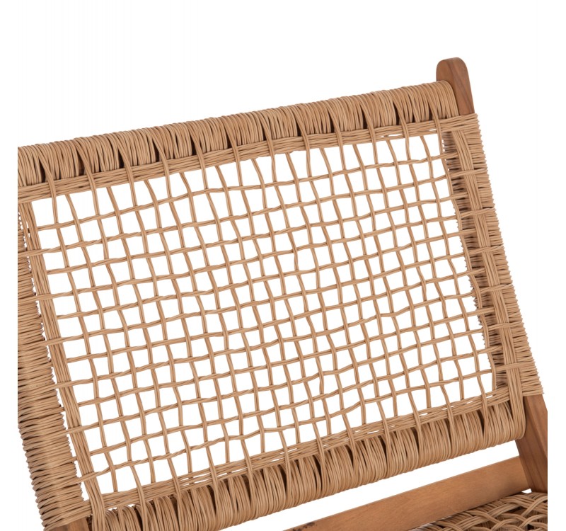 ΚΑΡΕΚΛΑ ΑΝΑΔΙΠΛΟΥΜΕΝΗ FERMO HM6243.01 ΞΥΛΟ ΑΚΑΚΙΑΣ ΦΥΣΙΚΟ-ΣΥΝΘ.WICKER 60x76x72Υεκ.