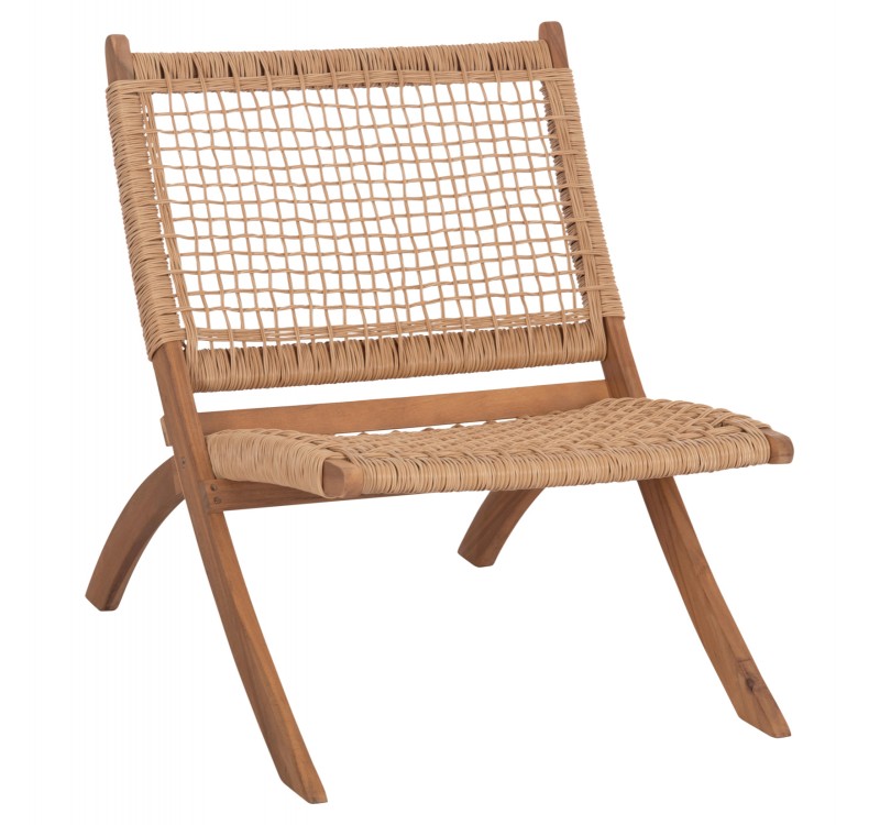 ΚΑΡΕΚΛΑ ΑΝΑΔΙΠΛΟΥΜΕΝΗ FERMO HM6243.01 ΞΥΛΟ ΑΚΑΚΙΑΣ ΦΥΣΙΚΟ-ΣΥΝΘ.WICKER 60x76x72Υεκ.