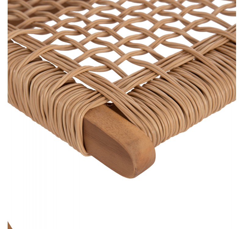 ΚΑΡΕΚΛΑ ΑΝΑΔΙΠΛΟΥΜΕΝΗ FERMO HM6243.01 ΞΥΛΟ ΑΚΑΚΙΑΣ ΦΥΣΙΚΟ-ΣΥΝΘ.WICKER 60x76x72Υεκ.