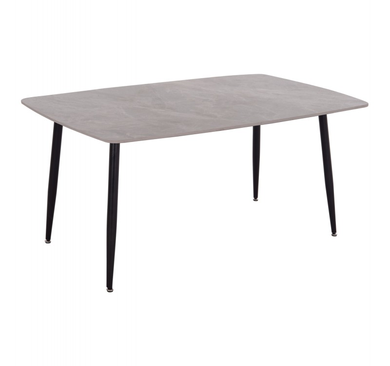 ΤΡΑΠΕΖΙ RAVEN HM18150.13 ΚΕΡΑΜΙΚΟ TOP ΜΕ ΟΨΗ ΓΚΡΙ ΜΑΡΜΑΡΟ 160x80x74Υεκ.