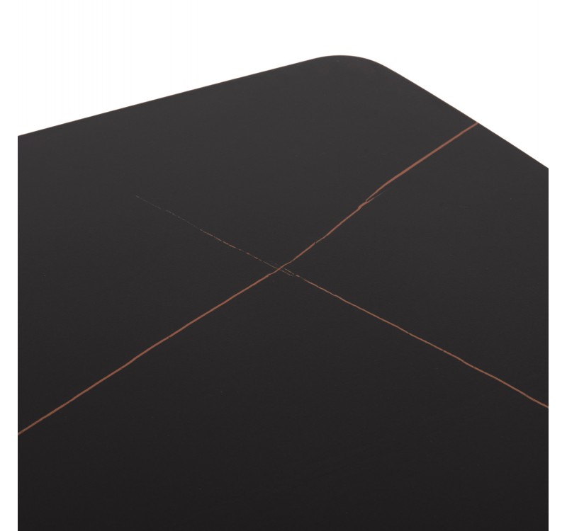 ΤΡΑΠΕΖΙ RAVEN HM18150.02 ΚΕΡΑΜΙΚΟ TOP ΜΕ ΟΨΗ ΜΑΥΡΟ ΜΑΡΜΑΡΟ 160x80x74Υεκ.