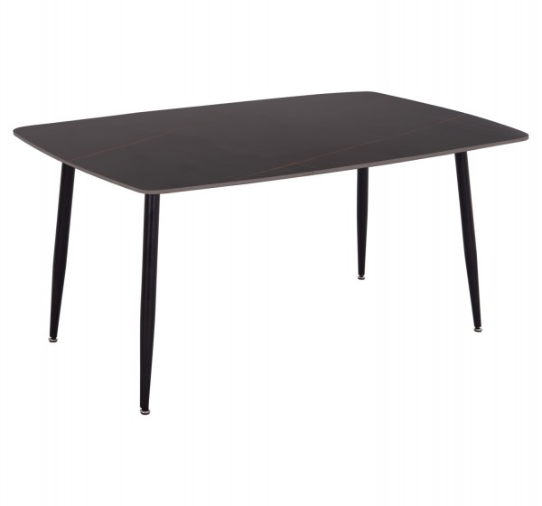 ΤΡΑΠΕΖΙ RAVEN HM18150.02 ΚΕΡΑΜΙΚΟ TOP ΜΕ ΟΨΗ ΜΑΥΡΟ ΜΑΡΜΑΡΟ 160x80x74Υεκ.