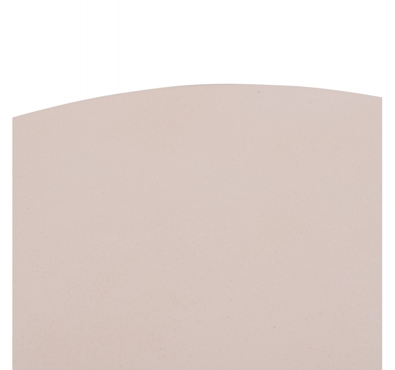 ΤΡΑΠΕΖΙ ΣΑΛΟΝΙΟΥ ANNA HM18157.02 FIBER CEMENT ΛΕΥΚΟ-ΦΥΣΙΚΟ RATTAN--Φ92x44.5Υεκ