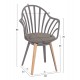 ΣΕΤ ΤΡΑΠΕΖΑΡΙΑΣ 5ΤΜΧ ANAIS HM21176 MDF TOP ΣΕ ΓΚΡΙ--P.P. & PU ΣΕ ΓΚΡΙ
