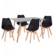 ΣΕΤ ΤΡΑΠΕΖΑΡΙΑΣ 5ΤΜΧ VEGAS HM21185 MDF TOP ΣΕ ΑΝΟΙΧΤΟ ΓΚΡΙ--ΠΟΔΙΑ ΟΞΙΑΣ