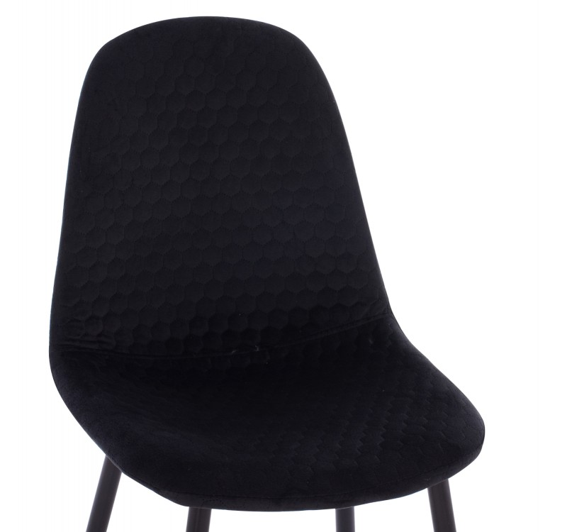 ΣΕΤ ΤΡΑΠΕΖΑΡΙΑΣ 5ΤΜΧ BROLIN HM21191 MDF TOP-ΜΕΤΑΛΛΙΚΑ ΠΟΔΙΑ-ΒΕΛΟΥΔΟ--ΜΑΥΡΟ