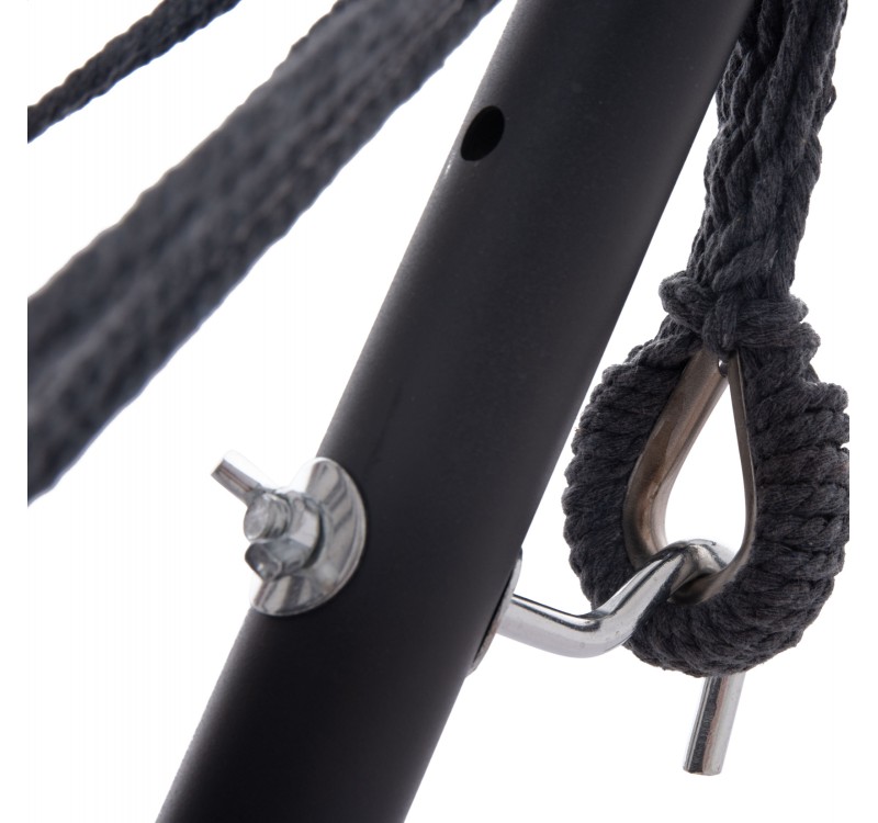 ΑΙΩΡΑ CRAVE HM6304.01 ΑΝΘΡΑΚΙ ΜΕΤΑΛΛΙΚΟΣ ΣΚΕΛΕΤΟΣ-ΣΚΟΥΡΟ ΓΚΡΙ ΥΦΑΣΜΑ 265x93x105Υεκ