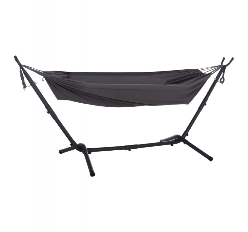 ΑΙΩΡΑ CRAVE HM6304.01 ΑΝΘΡΑΚΙ ΜΕΤΑΛΛΙΚΟΣ ΣΚΕΛΕΤΟΣ-ΣΚΟΥΡΟ ΓΚΡΙ ΥΦΑΣΜΑ 265x93x105Υεκ