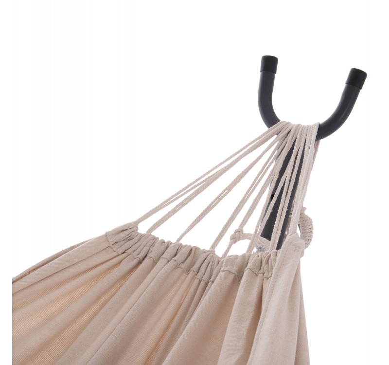 ΑΙΩΡΑ CRAVE HM6304.02 ΑΝΘΡΑΚΙ ΜΕΤΑΛΛΙΚΟΣ ΣΚΕΛΕΤΟΣ--ΜΠΕΖ ΥΦΑΣΜΑ 265x93x105Υεκ