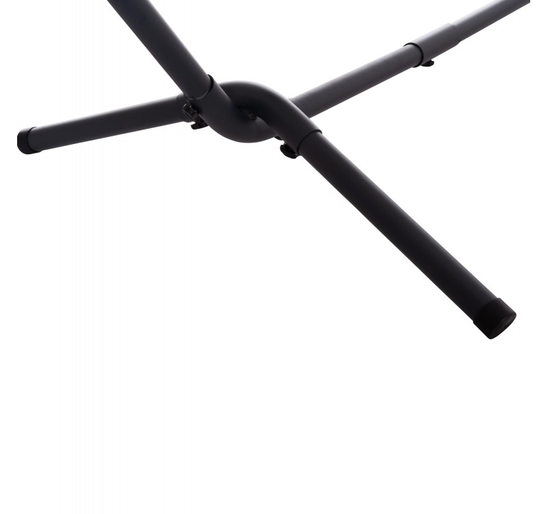 ΑΙΩΡΑ CRAVE HM6304.03 ΑΝΘΡΑΚΙ ΜΕΤΑΛ. ΣΚΕΛΕΤΟΣ--ΜΠΛΕ ΣΚΟΥΡΟ ΠΑΝΙ ΜΕ ΛΕΥΚΗ ΡΙΓΑ 265x93x105Υεκ