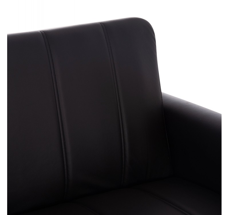 ΚΑΝΑΠΕΣ ΚΡΕΒΑΤΙ ΜΕ ΑΠΟΘ.ΧΩΡΟ ΔΙΘΕΣΙΟΣ NIKKO HM3293.11 ΜΑΥΡΟ PU 144x75x84Υεκ.