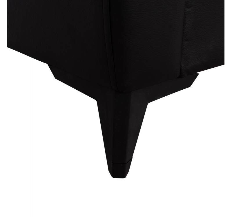 ΚΑΝΑΠΕΣ ΚΡΕΒΑΤΙ ΜΕ ΑΠΟΘ.ΧΩΡΟ ΔΙΘΕΣΙΟΣ NIKKO HM3293.11 ΜΑΥΡΟ PU 144x75x84Υεκ.