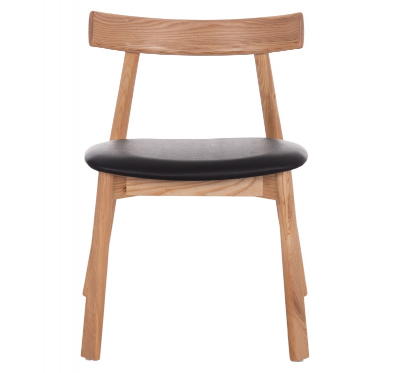 KΑΡΕΚΛΑ ΤΡΑΠΕΖΑΡΙΑΣ SEKAN HM18245.04 RUBBERWOOD-ΜΑΥΡΟ PU 60x54x72Υεκ