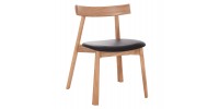 KΑΡΕΚΛΑ ΤΡΑΠΕΖΑΡΙΑΣ SEKAN HM18245.04 RUBBERWOOD-ΜΑΥΡΟ PU 60x54x72Υεκ