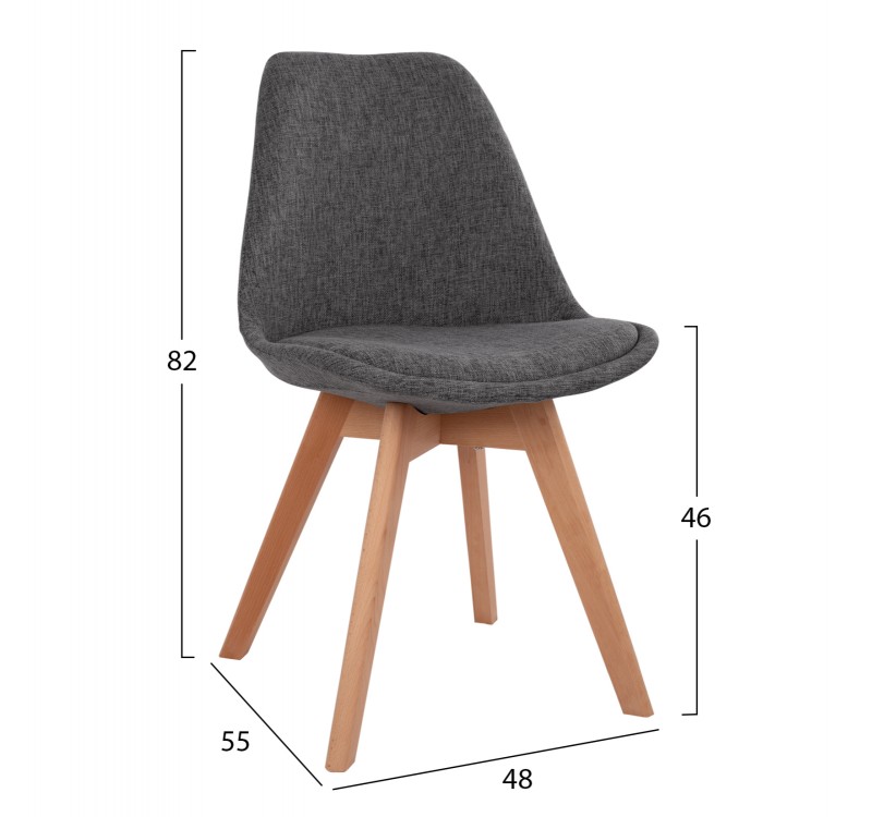 ΣΕΤ ΤΡΑΠΕΖΑΡΙΑΣ 5ΤΜΧ VEGAS HM21177 MDF TOP ΣΕ ΓΚΡΙ--ΥΦΑΣΜΑ ΣΕ ΓΚΡΙ