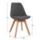 ΣΕΤ ΤΡΑΠΕΖΑΡΙΑΣ 5ΤΜΧ VEGAS HM21177 MDF TOP ΣΕ ΓΚΡΙ--ΥΦΑΣΜΑ ΣΕ ΓΚΡΙ