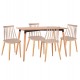 ΣΕΤ ΤΡΑΠΕΖΑΡΙΑΣ 5ΤΜΧ VANESSA HM21181 MDF TOP ΣΕ ΦΥΣΙΚΟ-ΣΚΕΛΕΤΟΣ ΣΕ ΦΥΣΙΚΟ