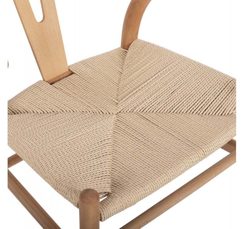 ΣΕΤ ΤΡΑΠΕΖΑΡΙΑΣ 5ΤΜΧ BRAVE HM21182 MDF TOP-ΞΥΛΟ ΟΞΙΑΣ & PAPER ROPE ΣΕ ΦΥΣΙΚΟ