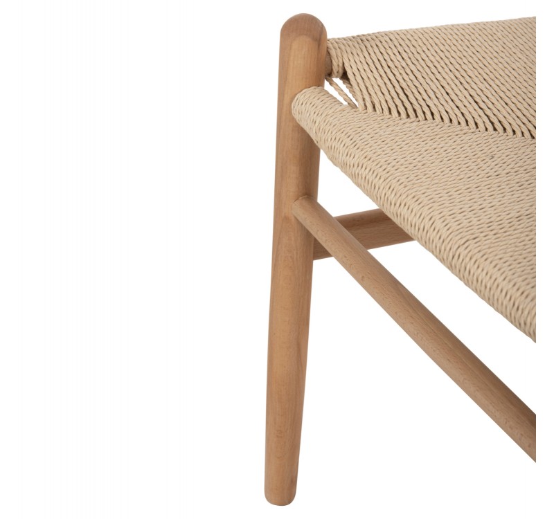 ΣΕΤ ΤΡΑΠΕΖΑΡΙΑΣ 5ΤΜΧ BRAVE HM21182 MDF TOP-ΞΥΛΟ ΟΞΙΑΣ & PAPER ROPE ΣΕ ΦΥΣΙΚΟ