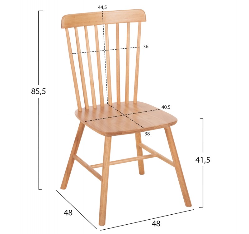 ΣΕΤ ΤΡΑΠΕΖΑΡΙΑΣ 5ΤΜΧ LUCIEN HM21183 MDF TOP & ΞΥΛΟ ΟΞΙΑΣ ΣΕ ΦΥΣΙΚΟ ΧΡΩΜΑ