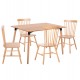 ΣΕΤ ΤΡΑΠΕΖΑΡΙΑΣ 5ΤΜΧ LUCIEN HM21183 MDF TOP & ΞΥΛΟ ΟΞΙΑΣ ΣΕ ΦΥΣΙΚΟ ΧΡΩΜΑ