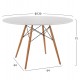ΣΕΤ ΤΡΑΠΕΖΑΡΙΑΣ 5ΤΜΧ MAGGIE HM21186 MDF TOP & ΠΟΛΥΠΡΟΠΥΛΕΝΙΟ ΣΕ ΛΕΥΚΟ ΧΡΩΜΑ