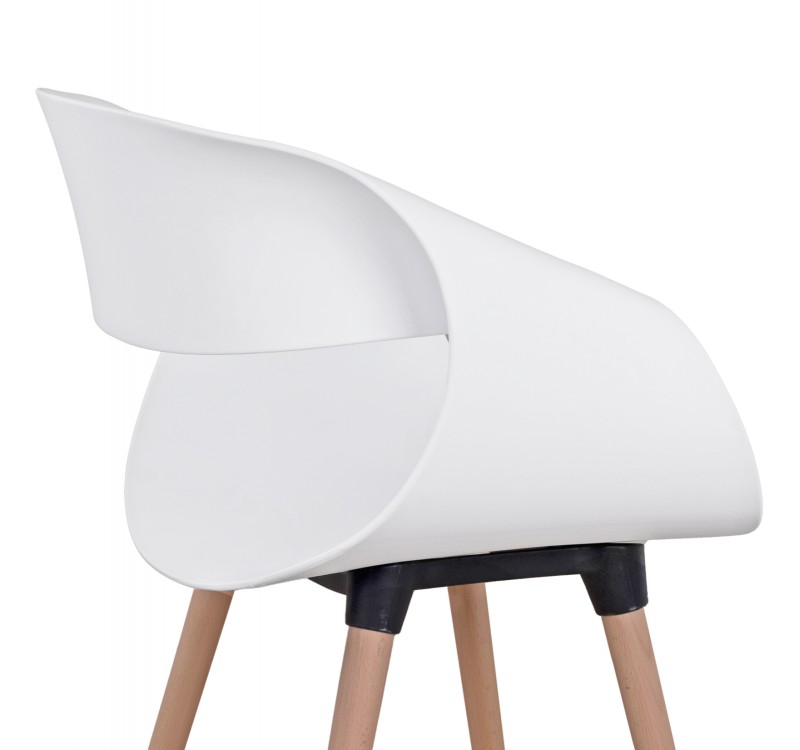 ΣΕΤ ΤΡΑΠΕΖΑΡΙΑΣ 5ΤΜΧ MAGGIE HM21186 MDF TOP & ΠΟΛΥΠΡΟΠΥΛΕΝΙΟ ΣΕ ΛΕΥΚΟ ΧΡΩΜΑ