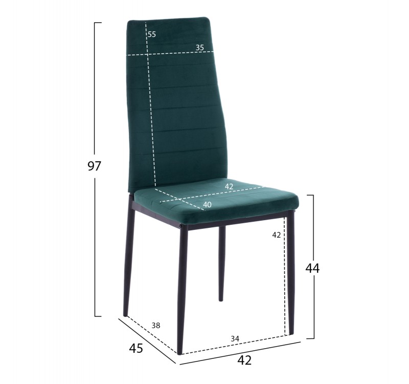 ΣΕΤ ΤΡΑΠΕΖΑΡΙΑΣ 5ΤΜΧ LADY HM21199.03 ΓΥΑΛΙ--ΜΕΤΑΛΛΟ ΣΕ ΜΑΥΡΟ & ΒΕΛΟΥΔΟ ΚΥΠΑΡΙΣΣΙ