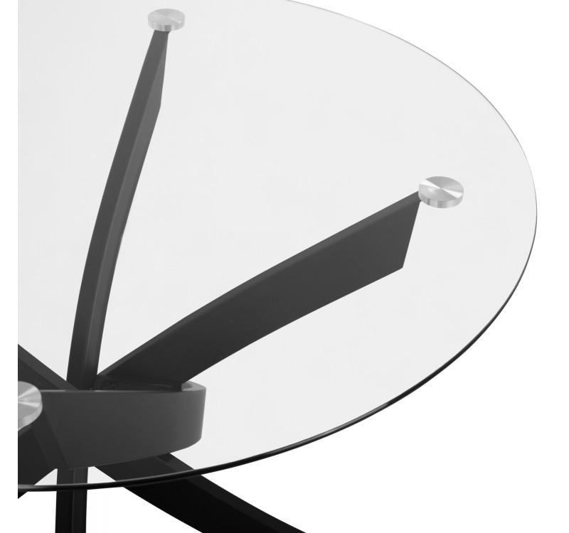 ΣΕΤ ΤΡΑΠΕΖΑΡΙΑΣ 5ΤΜΧ LADY HM21199.03 ΓΥΑΛΙ--ΜΕΤΑΛΛΟ ΣΕ ΜΑΥΡΟ & ΒΕΛΟΥΔΟ ΚΥΠΑΡΙΣΣΙ