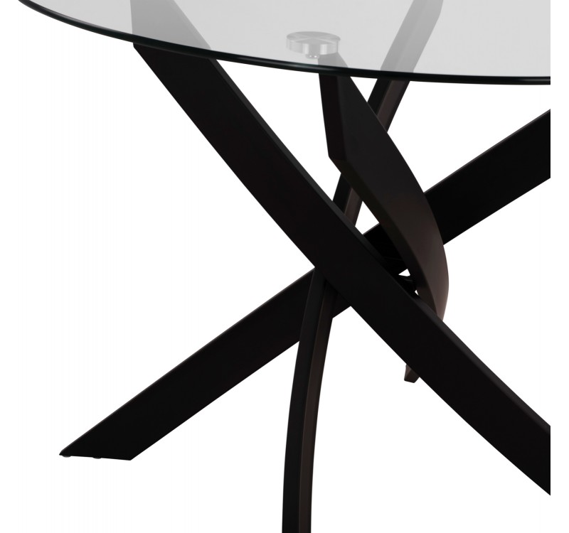ΣΕΤ ΤΡΑΠΕΖΑΡΙΑΣ 5ΤΜΧ LADY HM21199.03 ΓΥΑΛΙ--ΜΕΤΑΛΛΟ ΣΕ ΜΑΥΡΟ & ΒΕΛΟΥΔΟ ΚΥΠΑΡΙΣΣΙ