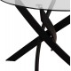 ΣΕΤ ΤΡΑΠΕΖΑΡΙΑΣ 5ΤΜΧ LADY HM21199.04 ΓΥΑΛΙ--ΜΕΤΑΛΛΟ & ΒΕΛΟΥΔΟ ΣΕ ΜΑΥΡΟ