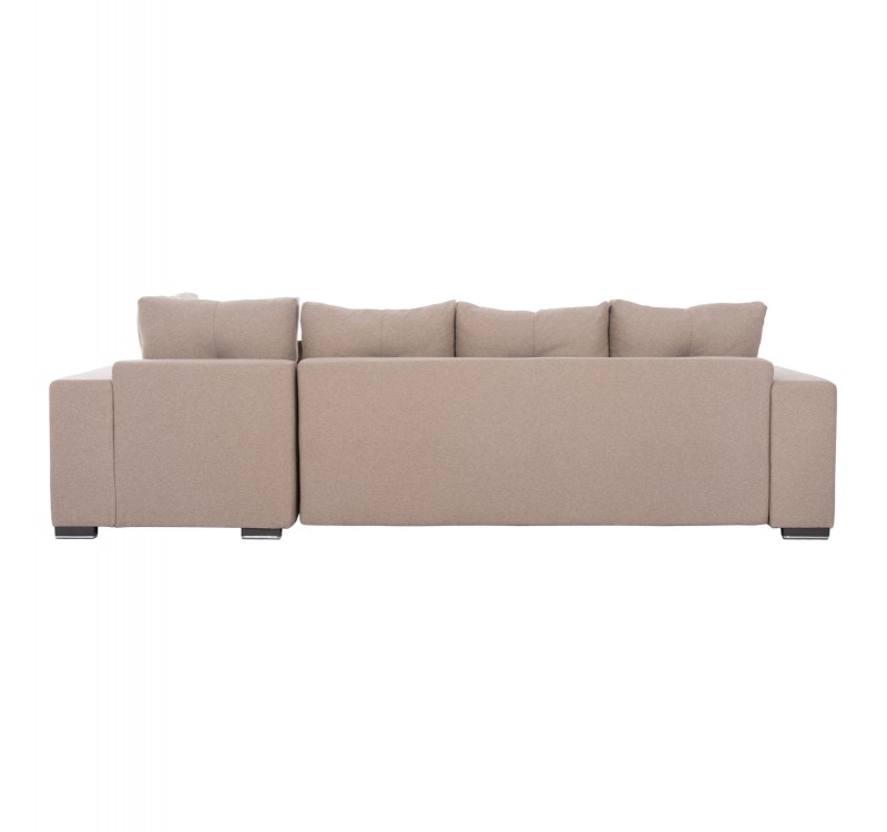 ΓΩΝΙΑΚΟΣ ΚΑΝΑΠΕΣ-ΚΡΕΒΑΤΙ ΜΕ ΑΠΟΘ.ΧΩΡΟ TRENDSTON HM3302.03R ΜΠΕΖ ΥΦΑΣΜΑ 298x177x95Υεκ