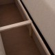 ΓΩΝΙΑΚΟΣ ΚΑΝΑΠΕΣ-ΚΡΕΒΑΤΙ ΜΕ ΑΠΟΘ.ΧΩΡΟ TRENDSTON HM3302.03L ΜΠΕΖ ΥΦΑΣΜΑ 298x177x95Υεκ