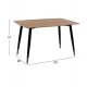 ΣΕΤ ΤΡΑΠΕΖΑΡΙΑΣ 5ΤΜΧ ALIZA HM11196.09 MDF TOP-ΒΕΛΟΥΔΟ & ΜΕΤΑΛΛΟ ΣΕ ΜΑΥΡΟ
