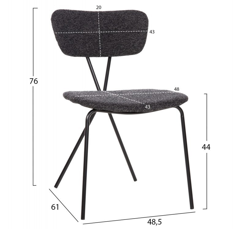ΣΕΤ ΤΡΑΠΕΖΑΡΙΑΣ 5ΤΜΧ BROLIN HM21200 MDF TOP & ΜΕΤΑΛΛΟ ΜΑΥΡΟ-ΣΚΟΥΡΟ ΓΚΡΙ ΥΦΑΣΜΑ