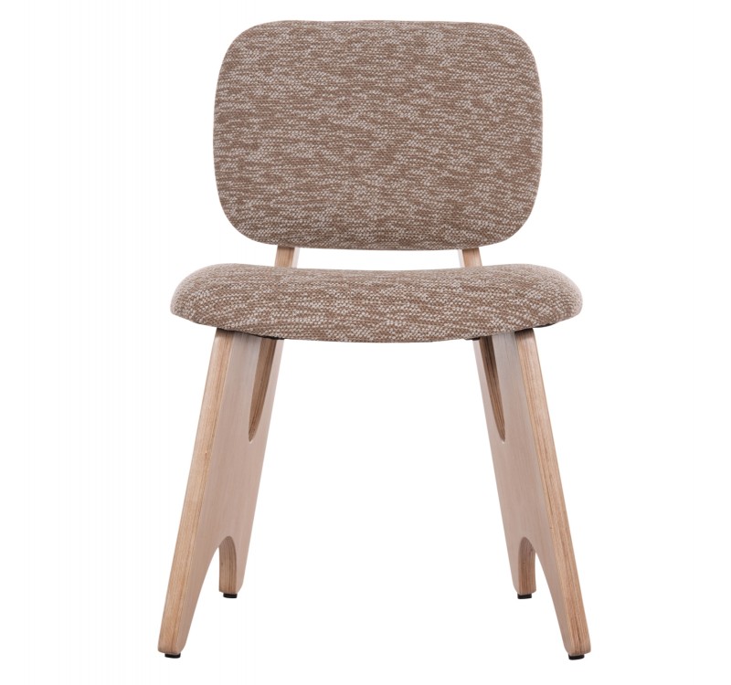 ΚΑΡΕΚΛΑ ΤΡΑΠΕΖΑΡΙΑΣ BELLISI HM18248.01 ΚΑΦΕ ΥΦΑΣΜΑ-PLYWOOD ΧΡΩΜΑ ΔΡΥΟΣ 53x56x78Υεκ.
