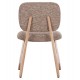 ΚΑΡΕΚΛΑ ΤΡΑΠΕΖΑΡΙΑΣ BELLISI HM18248.01 ΚΑΦΕ ΥΦΑΣΜΑ-PLYWOOD ΧΡΩΜΑ ΔΡΥΟΣ 53x56x78Υεκ.