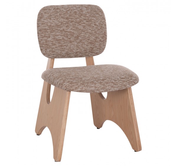 ΚΑΡΕΚΛΑ ΤΡΑΠΕΖΑΡΙΑΣ BELLISI HM18248.01 ΚΑΦΕ ΥΦΑΣΜΑ-PLYWOOD ΧΡΩΜΑ ΔΡΥΟΣ 53x56x78Υεκ.