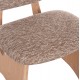 ΚΑΡΕΚΛΑ ΤΡΑΠΕΖΑΡΙΑΣ BELLISI HM18248.01 ΚΑΦΕ ΥΦΑΣΜΑ-PLYWOOD ΧΡΩΜΑ ΔΡΥΟΣ 53x56x78Υεκ.