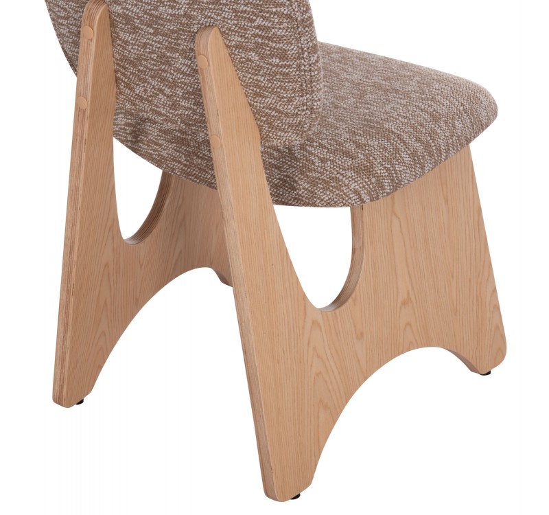 ΚΑΡΕΚΛΑ ΤΡΑΠΕΖΑΡΙΑΣ BELLISI HM18248.01 ΚΑΦΕ ΥΦΑΣΜΑ-PLYWOOD ΧΡΩΜΑ ΔΡΥΟΣ 53x56x78Υεκ.