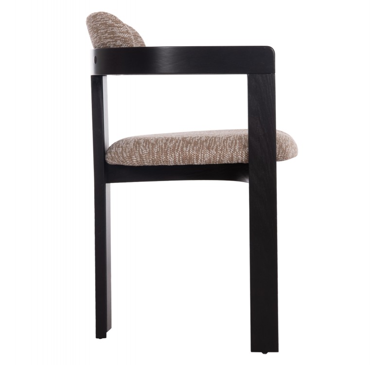 ΠΟΛΥΘΡΟΝΑ ΤΡΑΠΕΖΑΡΙΑΣ KALL HM18247.02 ΚΑΦΕ ΥΦΑΣΜΑ--PLYWOOD ΣΕ ΜΑΥΡΟ 56x45x73Υεκ