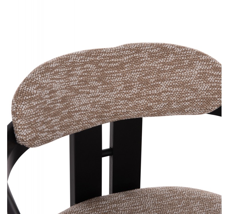 ΠΟΛΥΘΡΟΝΑ ΤΡΑΠΕΖΑΡΙΑΣ KALL HM18247.02 ΚΑΦΕ ΥΦΑΣΜΑ--PLYWOOD ΣΕ ΜΑΥΡΟ 56x45x73Υεκ