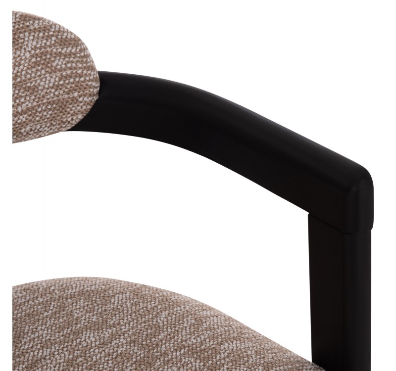 ΠΟΛΥΘΡΟΝΑ ΤΡΑΠΕΖΑΡΙΑΣ KALL HM18247.02 ΚΑΦΕ ΥΦΑΣΜΑ--PLYWOOD ΣΕ ΜΑΥΡΟ 56x45x73Υεκ