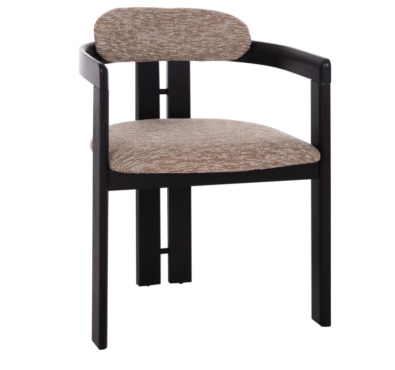 ΠΟΛΥΘΡΟΝΑ ΤΡΑΠΕΖΑΡΙΑΣ KALL HM18247.02 ΚΑΦΕ ΥΦΑΣΜΑ--PLYWOOD ΣΕ ΜΑΥΡΟ 56x45x73Υεκ